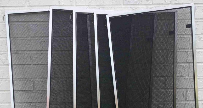 Custom window screens for residential windows