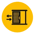Sliding screen door icon
