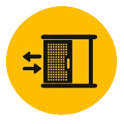 Sliding screen door icon